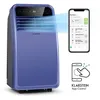 Image de Climatiseur mobile avec evacuation - Klarstein - 7000 BTU - Commande via app - Fonction ventilateur & déshumidificateur - Bleu