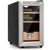 Image de Cave à cigare - klarstein el presidente 23 humidor - 45 w - touch bois de hêtre 23l led - argent