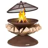 Image de Braséro - blumfeldt aguilera - pour jardin et terrasse - barbecue - 65 cm - acier marron