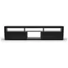 Image de Blumfeldt meuble tv bas elgin 150 x 30 x 40 cm éclairage led intégré style moderne noir