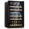 Image de Klarstein Cave à vin 41 bouteilles étagères en bois amovibles porte en verre écran LCD 5 à 18°C Cave à Vin Vieillissement Noir