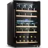Image de Klarstein barossa 40 duo cave à vin 2 zones 41 bouteilles porte en verre écran tactile led noir