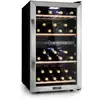 Image de Klarstein vinamour 45d cave à vin de service 2 zones 118l 45 bouteilles classe a inox