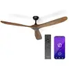 Image de Klarstein bahama breeze smart ventilateur de plafond bois massif télécommande contrôle par app bois