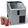 Image de Klarstein Bullet Ice Machince à glaçons 15 kg de production de glace pilé & cylindrique Acier inoxydable