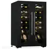Image de Klarstein shiraz cave à vin 2 zones réfrigérées commande tactile éclairage led autonome noir