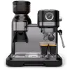 Image de Bella Café Machine À Expresso Vintage Broyeur 19 Bars Mousseur À Lait Manomètre 1150 W