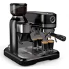 Image de Klarstein Bella Café Machine à expresso Vintage Broyeur 19 bars Mousseur à lait Machine à café barista 1150 W Noir