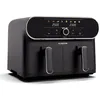Image de AuraAir 1700W 10L Friteuse sans huile double bac Noir/Argent