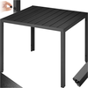 Image de Table De Jardin En Aluminium Surface De La Table En Aspect Bois Noir