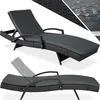 Image de Bain De Soleil Oceane 5 Positions Cadre En Aluminium Noir