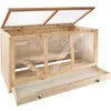 Image de Enclos - TECTAKE - Cage pour rongeurs GOLDIE en bois tiroir intégré pour entretien facile 95 x 50 x 50 cm - Marron