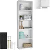 Image de Bibliothèque - TECTAKE - Étagère sur 5 niveaux LEXI en MDF 60 x 30 x 190 cm - Blanc