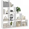 Image de Bibliothèque Avec 10 Compartiments Ouverts Cubes 130x29cmx130cm Blanc