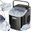 Image de Bac à glaçons - TECTAKE - Machine à glaçons ARCTIC en acier avec réservoir deau de 12 L avec 2 tailles de glaçons - Noir