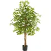 Image de Plante artificielle - TECTAKE - Ficus artificiel FIDA à laspect naturel avec beaucoup de volume entretien facile - Hauteur 160 cm