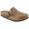 Image de Sabots Birkenstock Boston Soft Footbed Narrow marron - 39