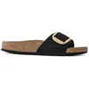 Image de Mules cuir nubuck femme Birkenstock Madrid - black - 35
