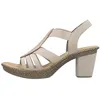 Image de Sandales à Talon Rieker Morokko - Beige