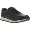 Image de Rieker® - Sneakers Rieker® Noires Et à Lacets Plats - Noires 41