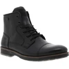 Image de Rieker® - Bottines Rieker® En Cuir Noires Et à Lacets Et Zip Latéral - Noires 43