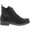 Image de Rieker® - Bottines Noires à Talon Décroché Bas Munies De Lacets Et D'un Zip Latéral - Noir 37