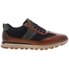 Image de Rieker® - Sneakers En Cuir Cognac Avec Semelle à Talon Plat Et Zip Latéral - Cognac 42