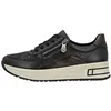 Image de Basket Basse Cuir Rieker Alabama - Noir
