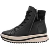 Image de Basket Montante Cuir Rieker Castor - Noir