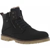 Image de Rieker® - Bottines Marine à Talon Plat Et à Lacets Plats Et Zip Avec Doublure Chaude - Marine 42