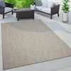 Image de Paco Home Tapis Exterieur Terrasse Balcon Tapis Cuisine Motif Boho Uni Moucheté Gris Crème Gris 60x100 cm