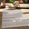 Image de Paco Home Tapis Intérieur & Extérieur Balcon Cuisine Motif Boho Moderne Beige Blanc Cassé Beige 60x100 cm