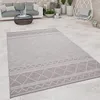 Image de Paco Home Tapis Exterieur Terrasse Balcon Tapis Cuisine Moderne Motif Boho Beige 80 cm rond