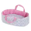 Image de Couffin Floral Corolle Pour Poupons 30 Cm Housse Réversible Rose