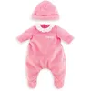 Image de Lot Pyjama rose et bonnet + Pilote ourson taille 36 cm