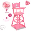 Image de Chaise Haute Rose Pour Poupon 36 Et 42 Cm