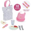 Image de Grand coffret repas - COROLLE - Floral - Pour poupon 36/42 cm - Dès 24 mois