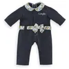 Image de Combinaison - COROLLE - Marine - Fille - 4 ans - Col claudine et ceinture assortie