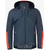 Image de Veste fine coupe-vent Vaude All Year Moab Light manches amovibles bleu rouge orangé - S