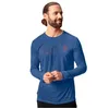 Image de T-shirt homme VAUDE Rosemoor Ls II - Bleu - Manches longues - Polyester recyclé et lyocell