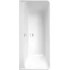 Image de Baignoire droite 180 X 80 VILLEROY ET BOCH Collaro acrylique blanc trop plein chrome