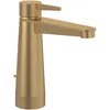 Image de Mitigeur lavabo VILLEROY ET BOCH Conum ouverture dessus avec tirette Chrome Or brossé