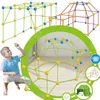 Image de 131Pcs Kids Fort Building KitsDIY PuzzleMaison JouetConstruisez Votre cabaneBricolage Construction Châteaux Tunnels Cadeau