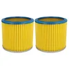 Image de vhbw 2x filtre plissé compatible avec Mauk NTS 20 NTS 30l 1200W NTS 20l 1200W aspirateur - bleu / jaune