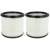 Image de vhbw 2x filtres plissés aspirateurs eau et poussière compatible avec MAUK NTS 30l 1200W NTS 20l 1200W - blanc