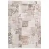 Image de Tapis Vintage À Franges "akropolis Iv" Gris & Argent 80 X 150 Cm