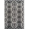 Image de Tapis Coupe 3d À Poils Courts "ethnie" Gris 80 X 150 Cm