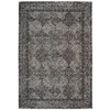 Image de Tapis Vintage À Poils Courts "iglesia" Gris & Noir 200 X 290 Cm