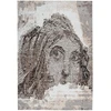 Image de Tapis Vintage À Poils Courts "iglesia" Taupe 160 X 230 Cm