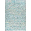 Image de Tapis En Cuir Fait Main "finish" Turquoise & Or 160 X 230 Cm